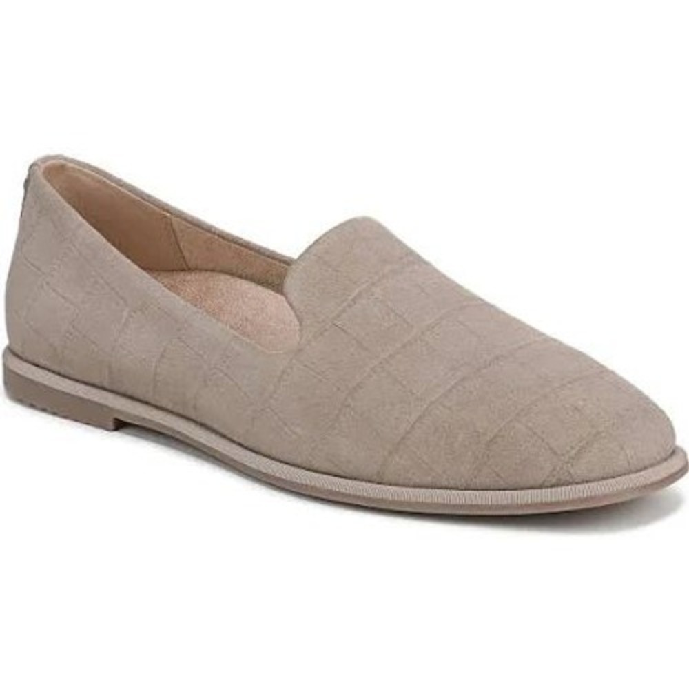 Vionic Willa 2.0 Loafers Womens 6.5 Cobblestone Suede Beige Slip On Comfort